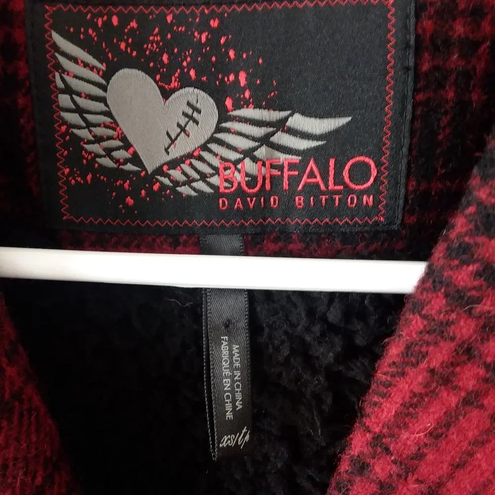 Buffalo David Bitten Red & Black Plaid Jacket